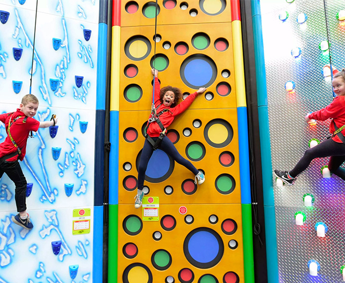CLIMBS THE WALLS