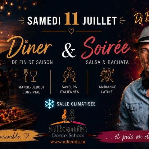 Dîner et soirée de fin de saison Alkemia chez Come à la Maison. Surprise à minuit. Dj Balou & Dj Wil